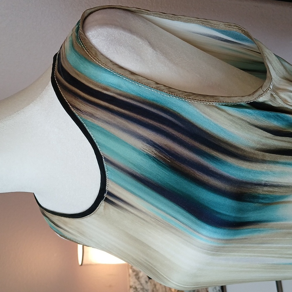 100% Silk Elie Tahari Blouse Sleeveless Top Size S